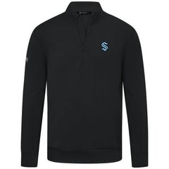 Seattle Kraken Levelwear Upright Tri-Blend Quarter-Zip Pullover
