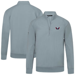 Washington Capitals Levelwear Upright Tri-Blend Quarter-Zip Pullover