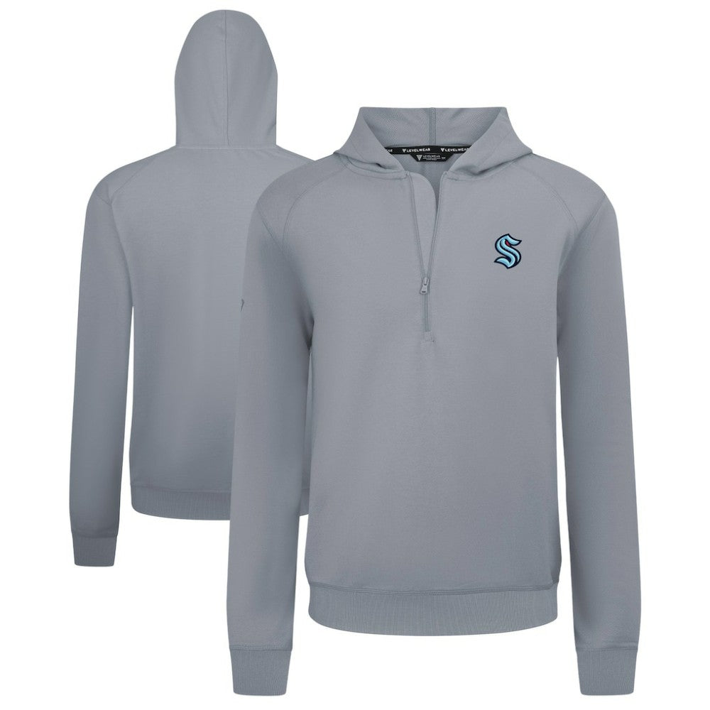 Seattle Kraken Levelwear Technic Quarter-Zip Pullover Hoodie