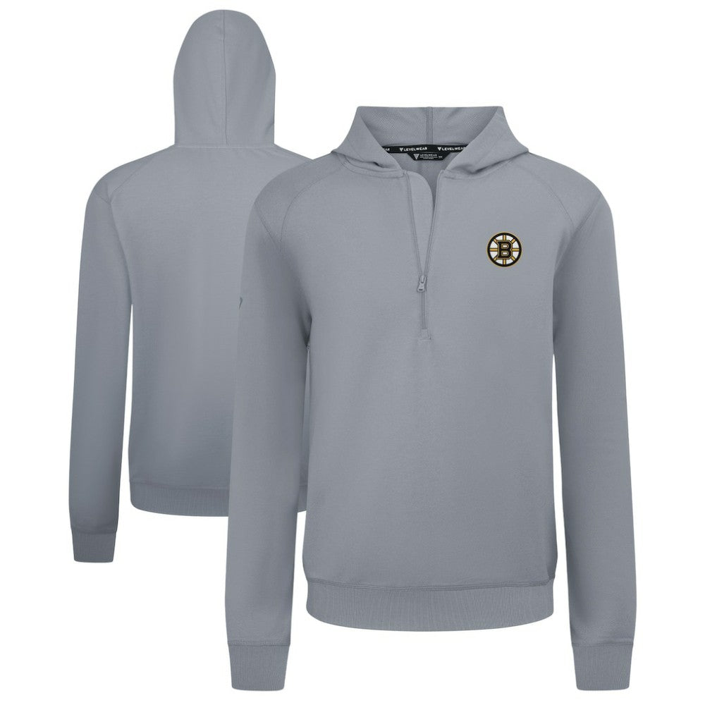 Boston Bruins Levelwear Technic Quarter-Zip Pullover Hoodie