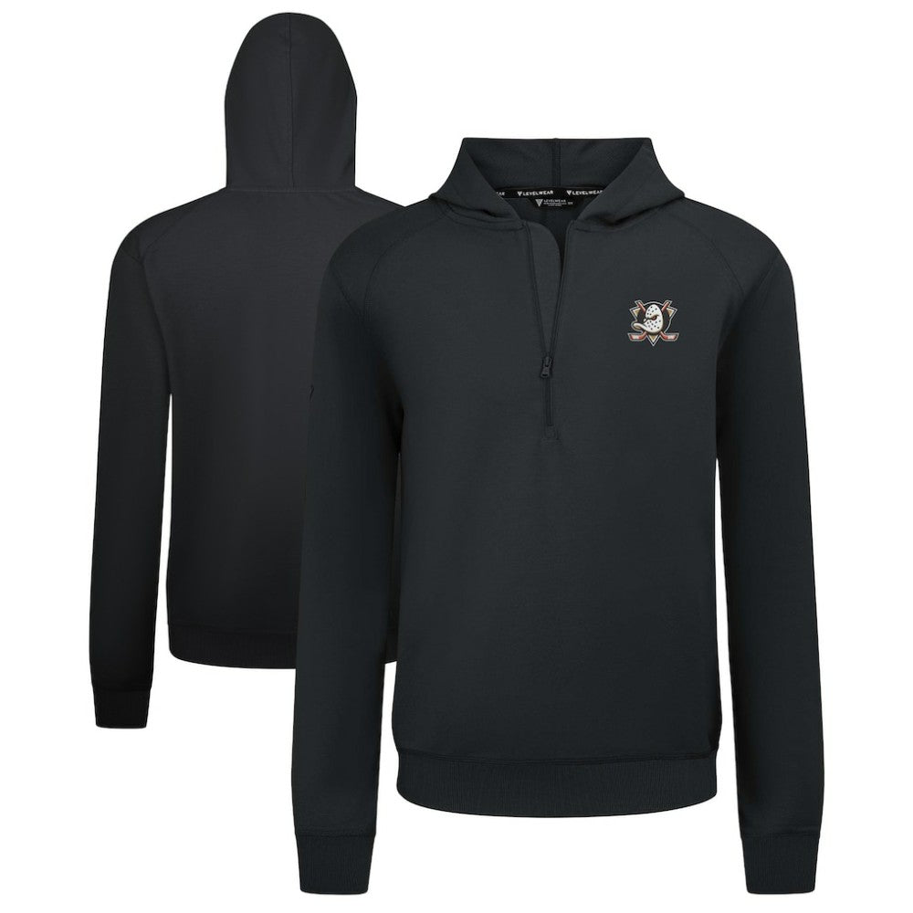 Anaheim Ducks Levelwear Technic Quarter-Zip Pullover Hoodie