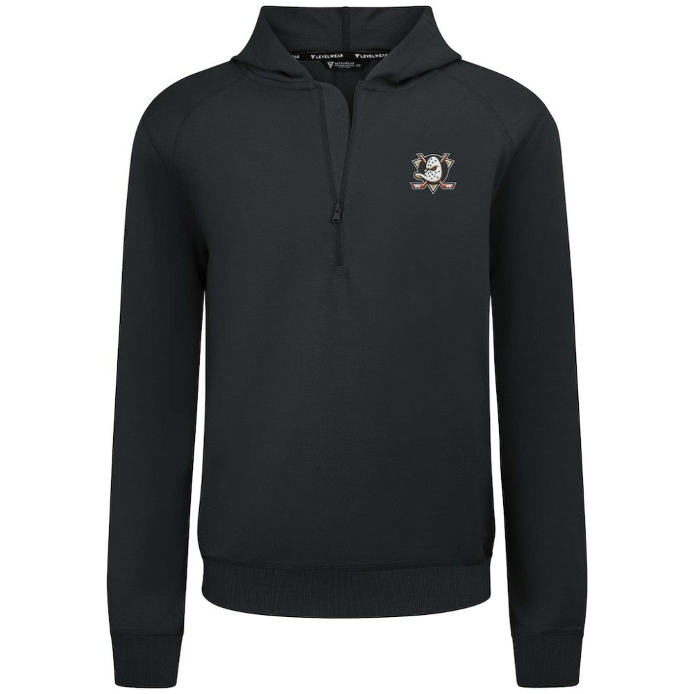 Anaheim Ducks Levelwear Technic Quarter-Zip Pullover Hoodie