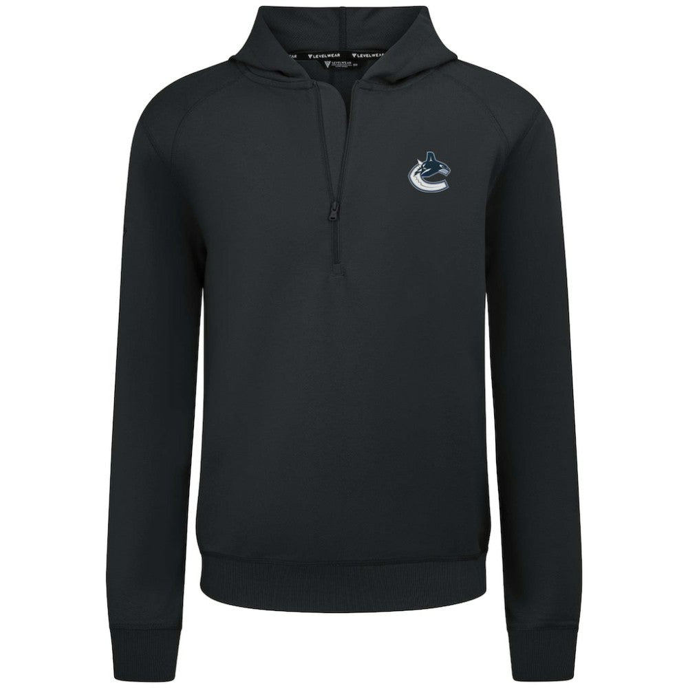 Vancouver Canucks Levelwear Technic Quarter-Zip Pullover Hoodie