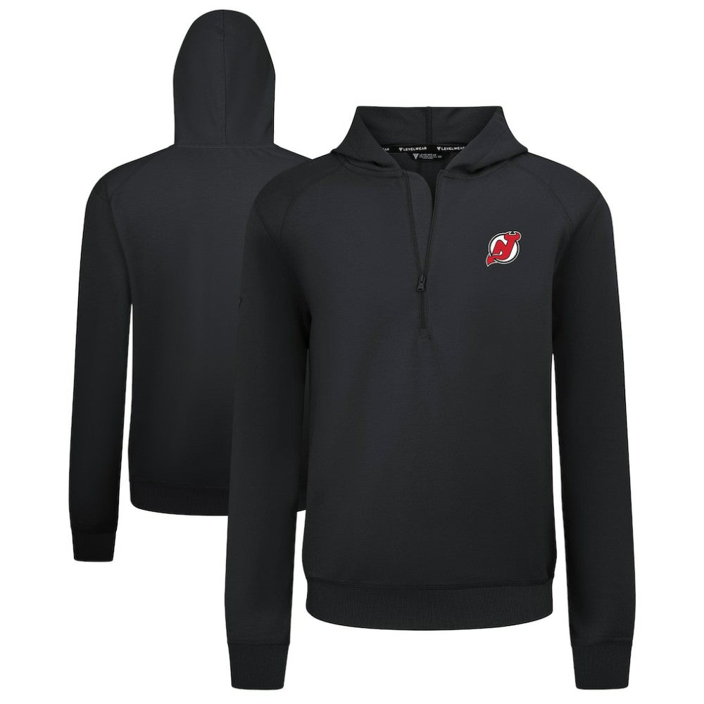 New Jersey Devils Levelwear Technic Quarter-Zip Pullover Hoodie