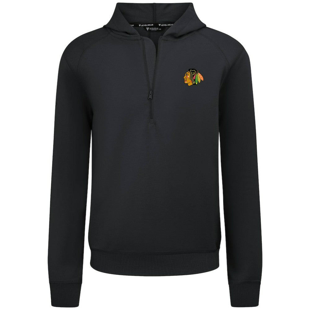 Chicago Blackhawks Levelwear Technic Quarter-Zip Pullover Hoodie