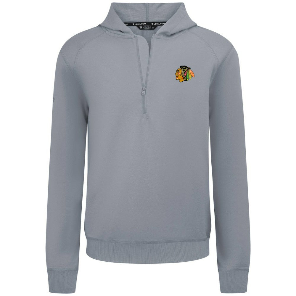 Chicago Blackhawks Levelwear Technic Quarter-Zip Pullover Hoodie