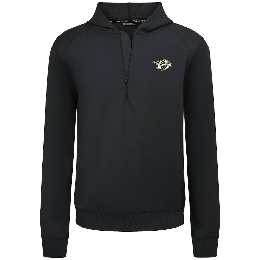 Nashville Predators Levelwear Technic Quarter-Zip Pullover Hoodie