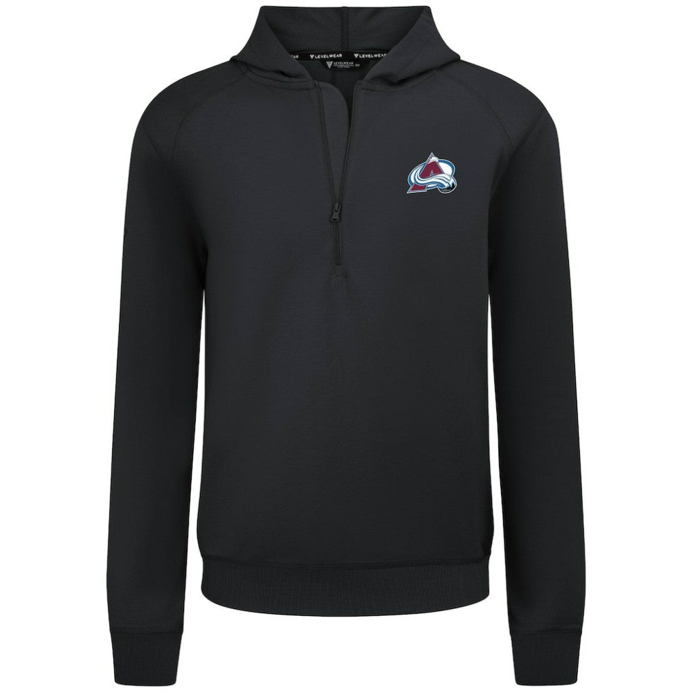 Colorado Avalanche Levelwear Technic Quarter-Zip Pullover Hoodie