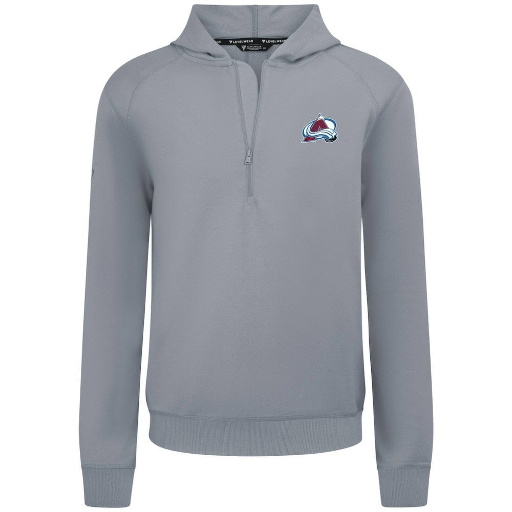 Colorado Avalanche Levelwear Technic Quarter-Zip Pullover Hoodie
