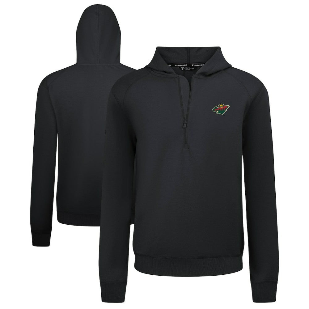Minnesota Wild Levelwear Technic Quarter-Zip Pullover Hoodie