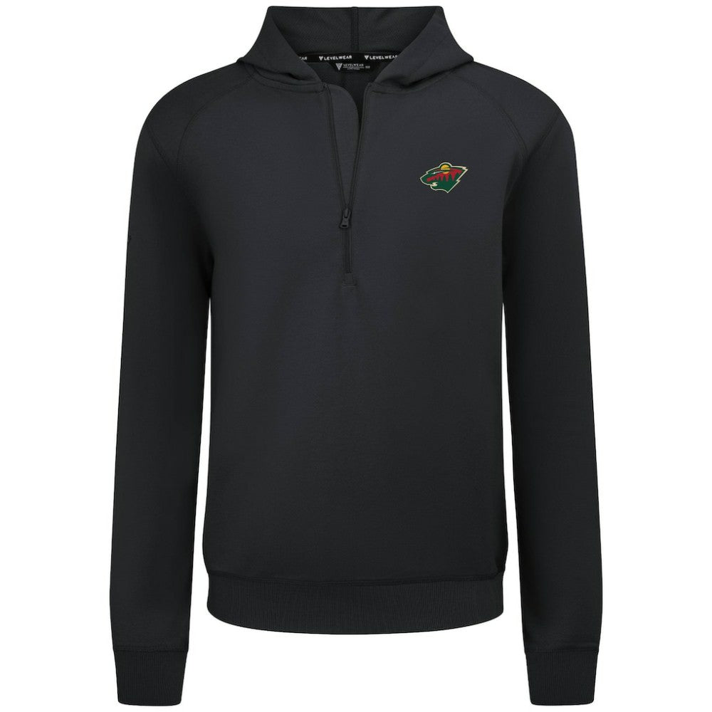 Minnesota Wild Levelwear Technic Quarter-Zip Pullover Hoodie