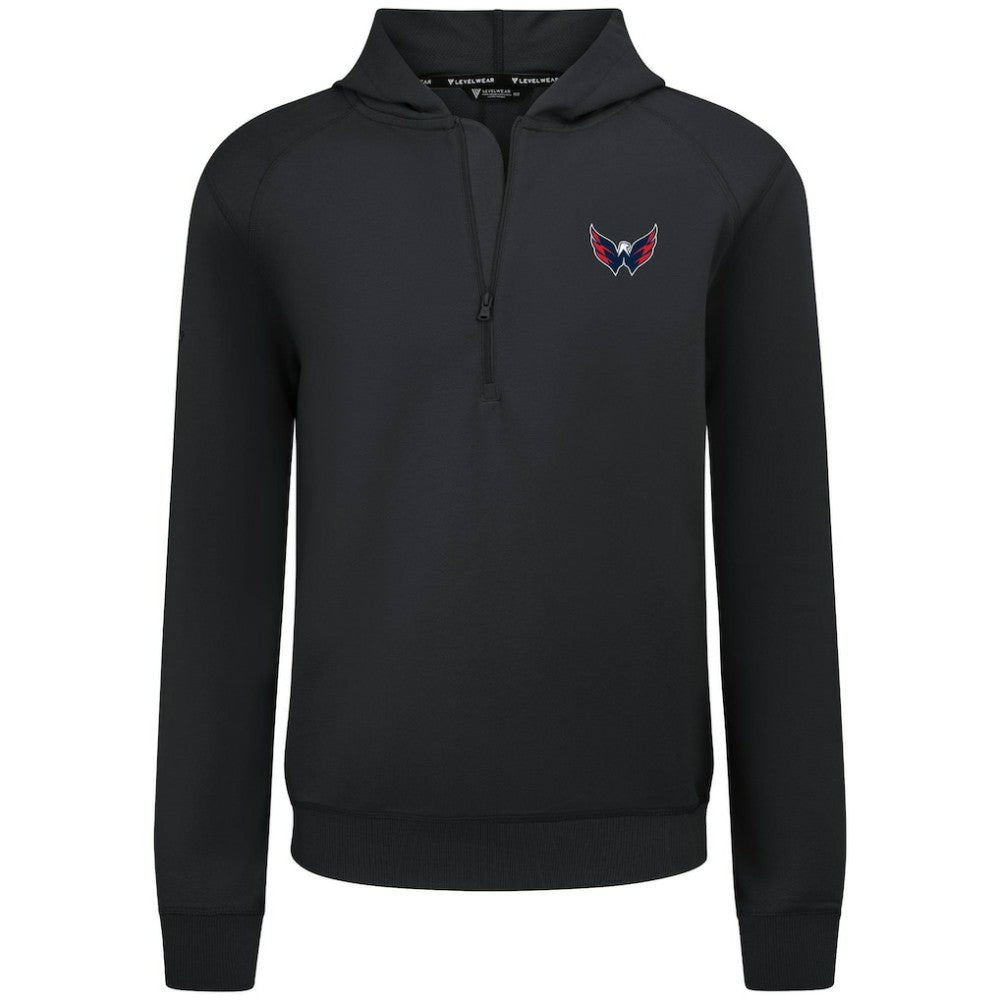 Washington Capitals Levelwear Technic Quarter-Zip Pullover Hoodie