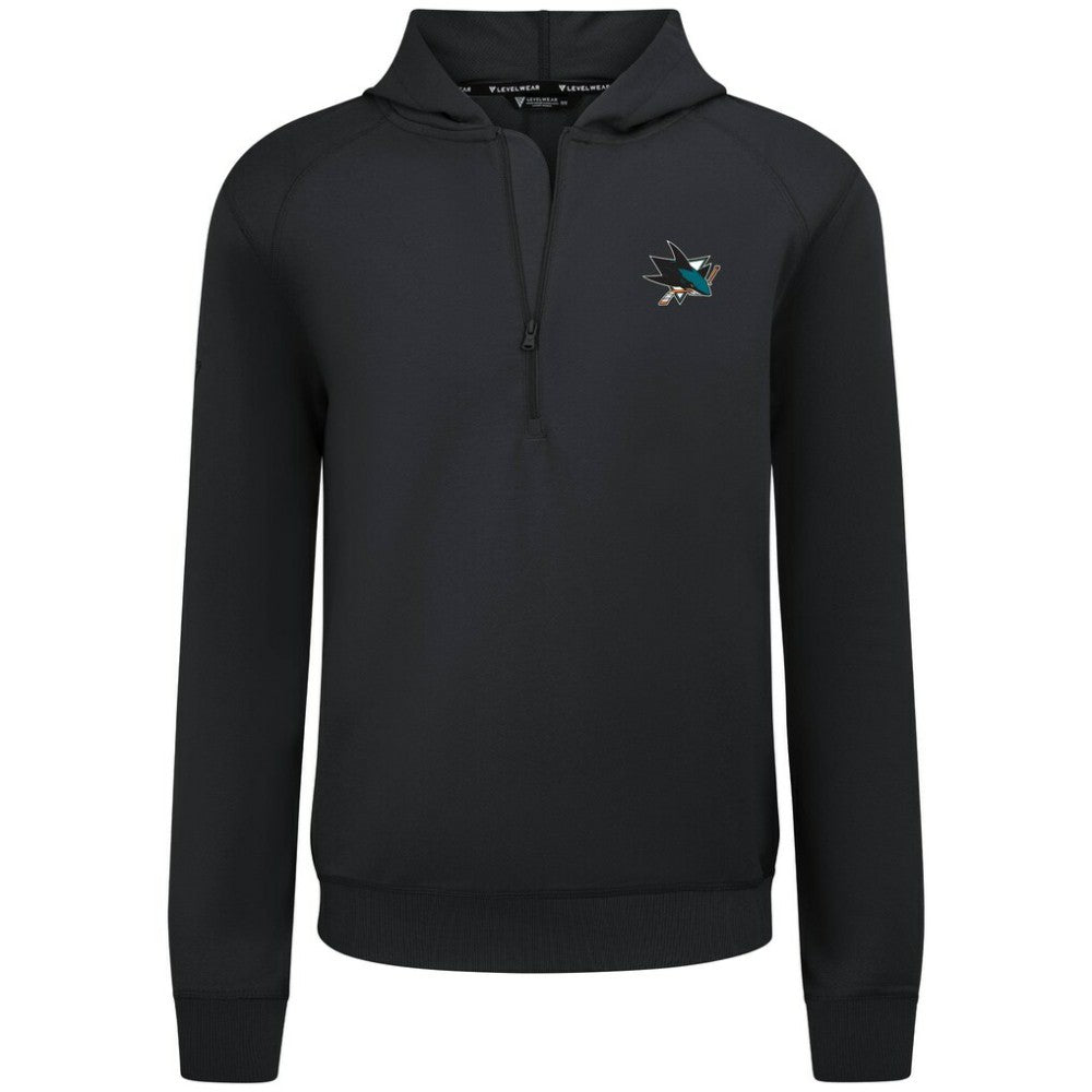 San Jose Sharks Levelwear Technic Quarter-Zip Pullover Hoodie