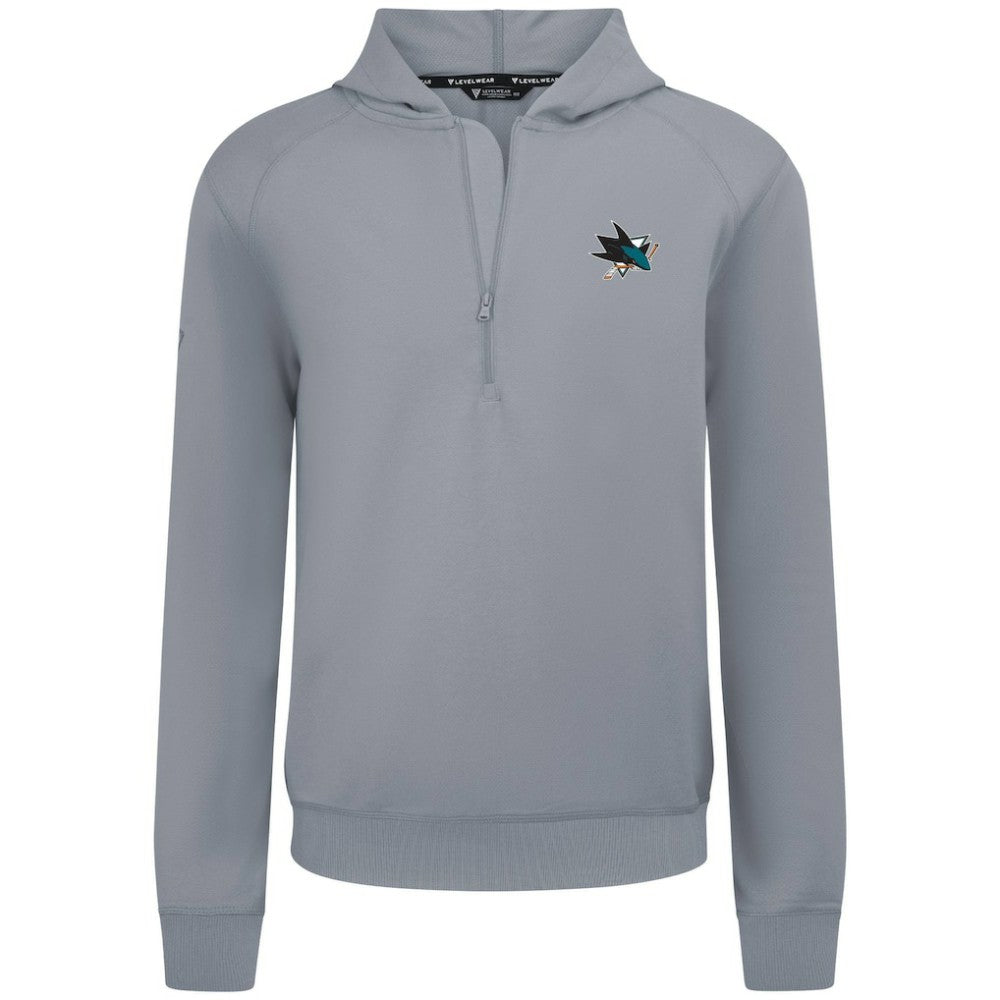 San Jose Sharks Levelwear Technic Quarter-Zip Pullover Hoodie