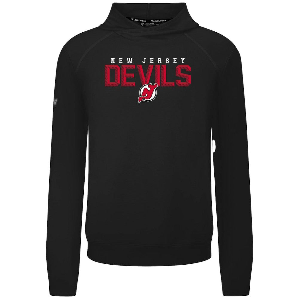 New Jersey Devils Levelwear Mandate Carve Tri-Blend Pullover Hoodie