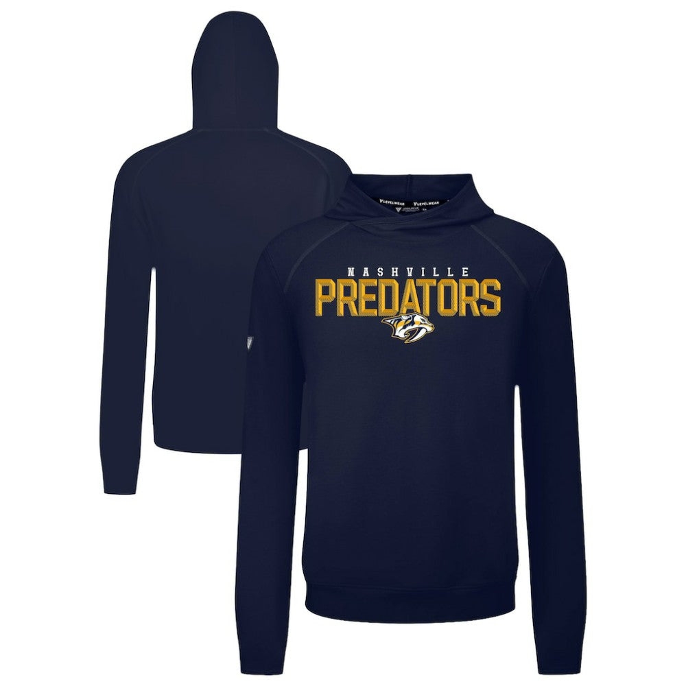 Nashville Predators Levelwear Mandate Carve Tri-Blend Pullover Hoodie