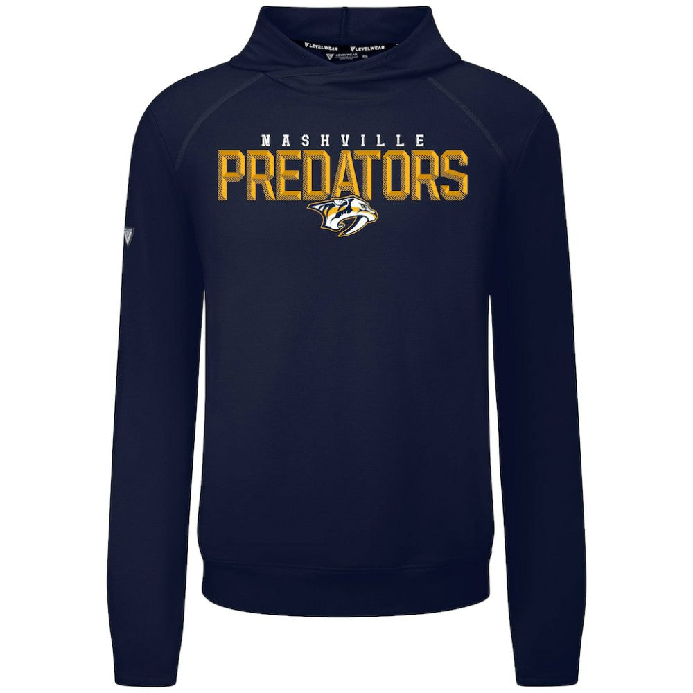 Nashville Predators Levelwear Mandate Carve Tri-Blend Pullover Hoodie