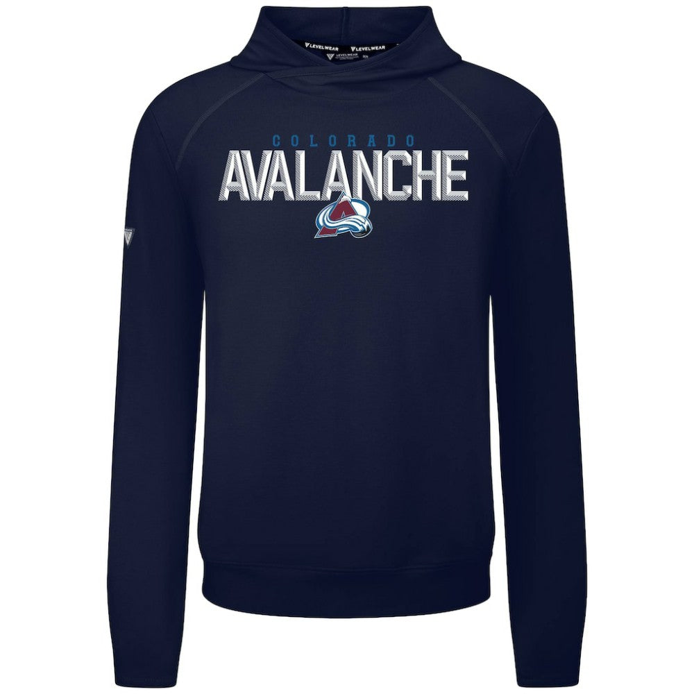 Colorado Avalanche Levelwear Mandate Carve Tri-Blend Pullover Hoodie