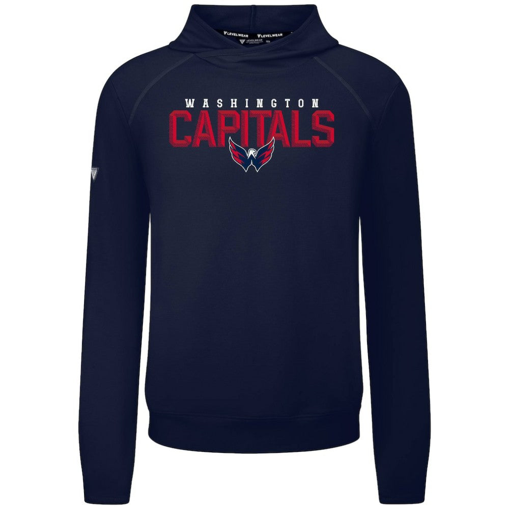 Washington Capitals Levelwear Mandate Carve Tri-Blend Pullover Hoodie