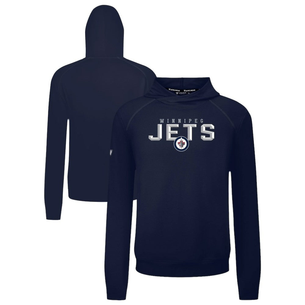 Winnipeg Jets Levelwear Mandate Carve Tri-Blend Pullover Hoodie