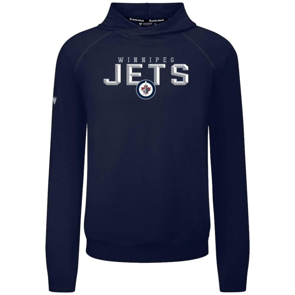 Winnipeg Jets Levelwear Mandate Carve Tri-Blend Pullover Hoodie