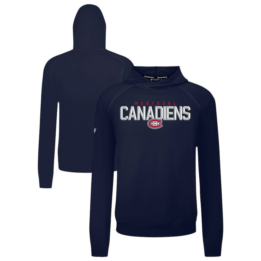 Montreal Canadiens Levelwear Mandate Carve Tri-Blend Pullover Hoodie