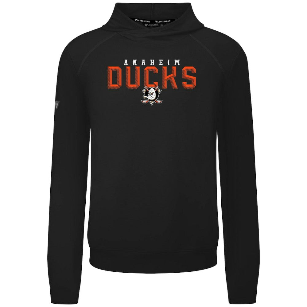 Anaheim Ducks Levelwear Mandate Carve Tri-Blend Pullover Hoodie