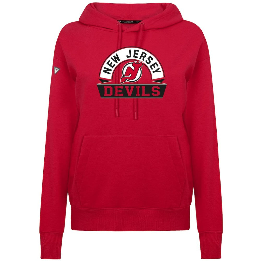 New Jersey Devils Levelwear Women's Adorn Banner Arch Pullover Hoodie