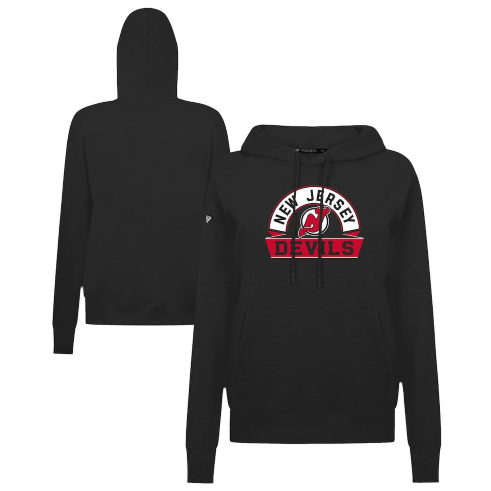 New Jersey Devils Levelwear Women's Adorn Banner Arch Pullover Hoodie