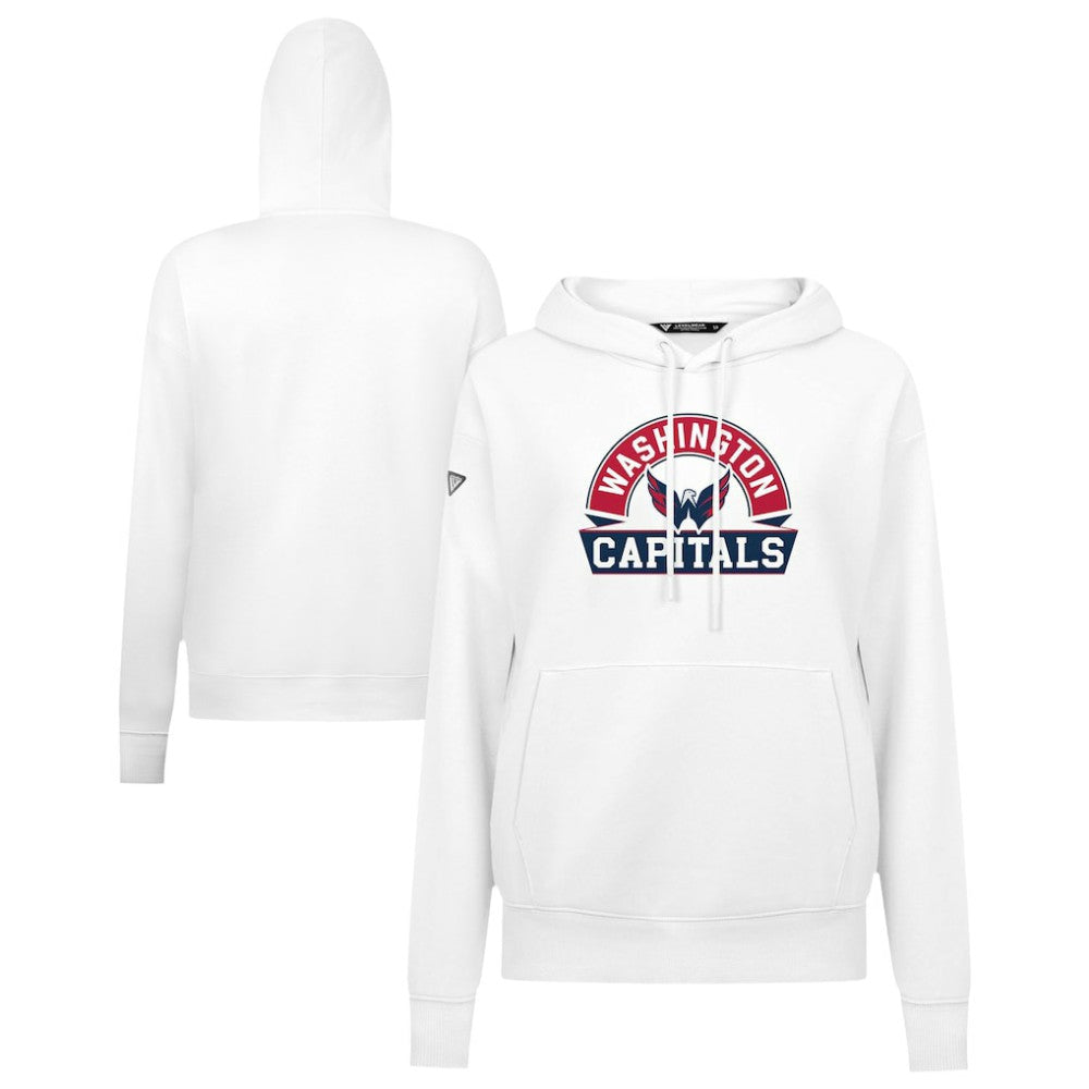 Washington Capitals Levelwear Women's Adorn Banner Arch Pullover Hoodie