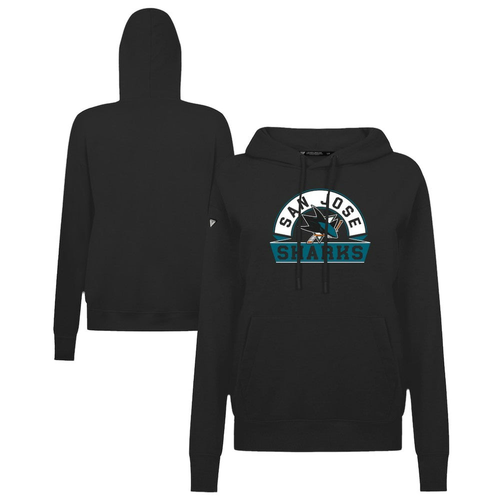 San Jose Sharks Levelwear Women's Adorn Banner Arch Pullover Hoodie