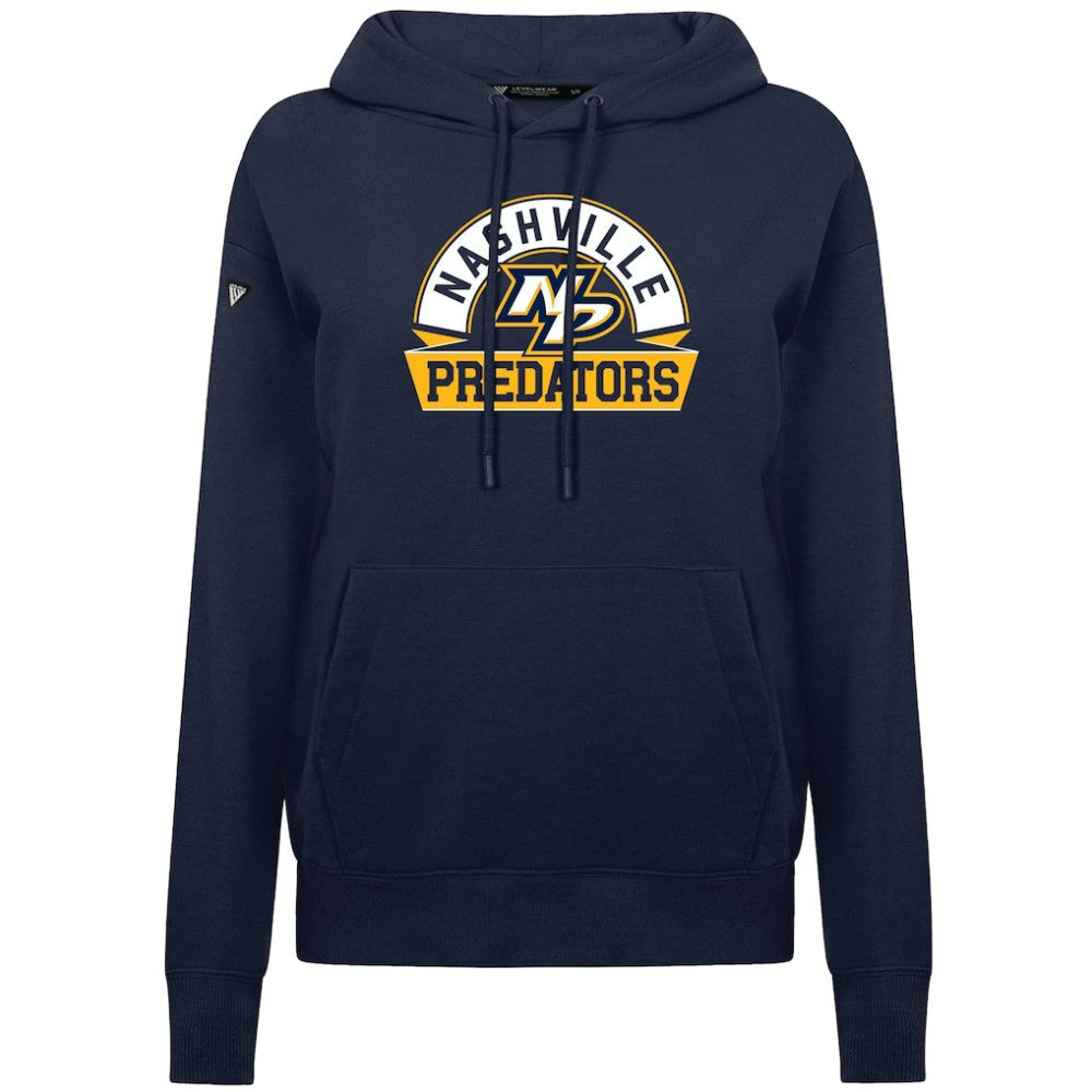 Nashville Predators Levelwear Women's Adorn Banner Arch Pullover Hoodie