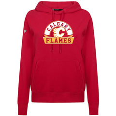 Calgary Flames Levelwear Women's Adorn Banner Arch Pullover Hoodie