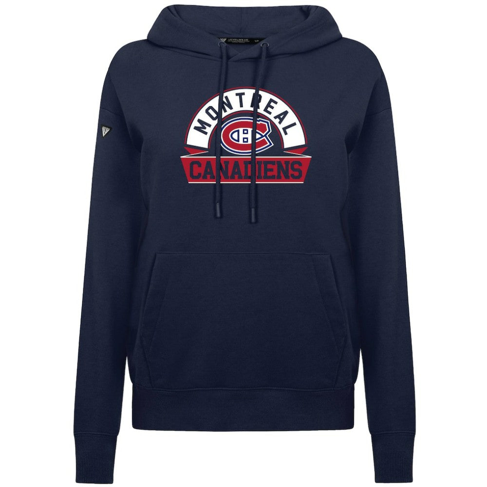 Montreal Canadiens Levelwear Women's Adorn Banner Arch Pullover Hoodie