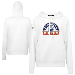 Edmonton Oilers Levelwear Women's Adorn Banner Arch Pullover Hoodie