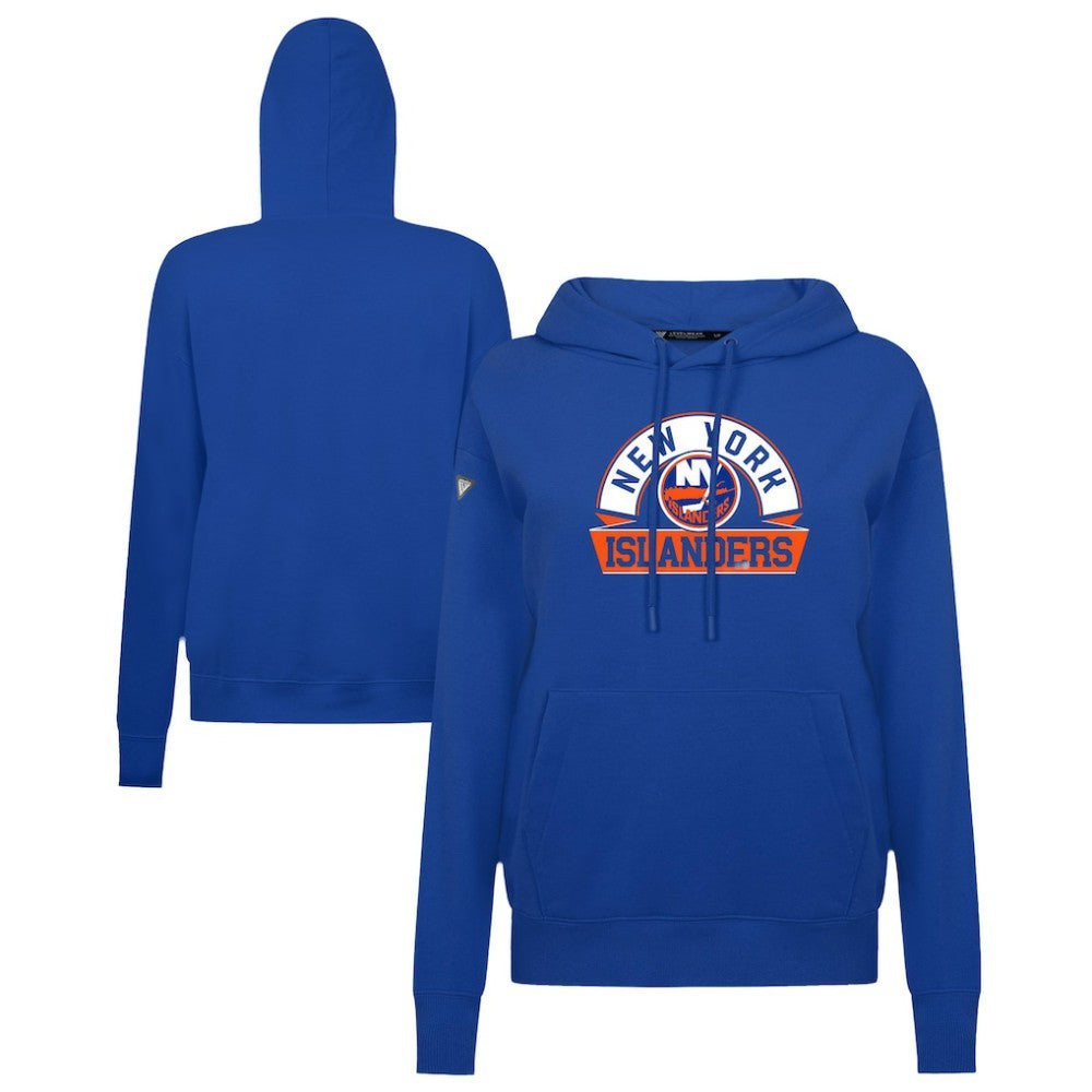New York Islanders Levelwear Women's Adorn Banner Arch Pullover Hoodie