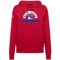 New York Rangers Levelwear Women's Adorn Banner Arch Pullover Hoodie