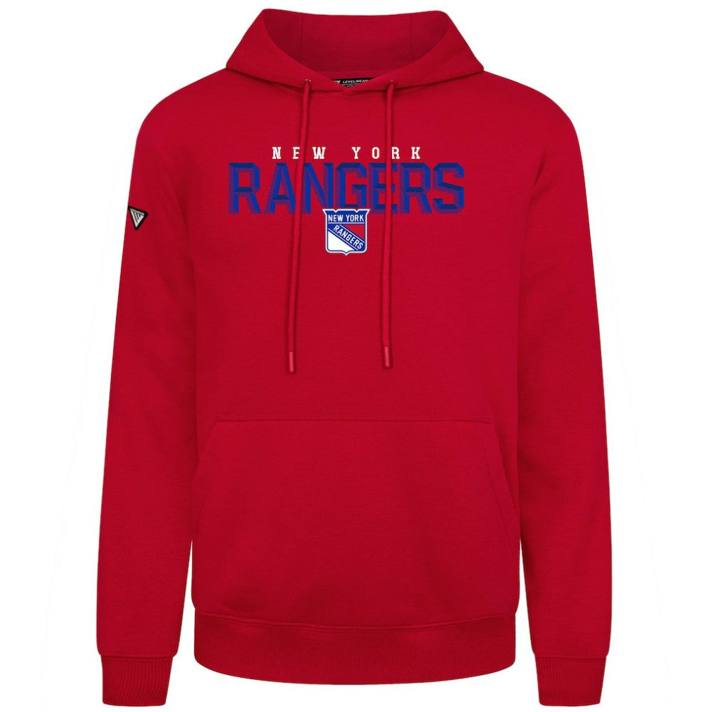 New York Rangers Levelwear Podium Carve Pullover Hoodie