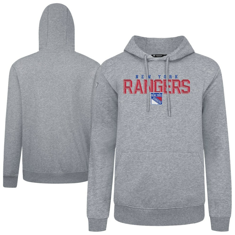 New York Rangers Levelwear Podium Carve Pullover Hoodie