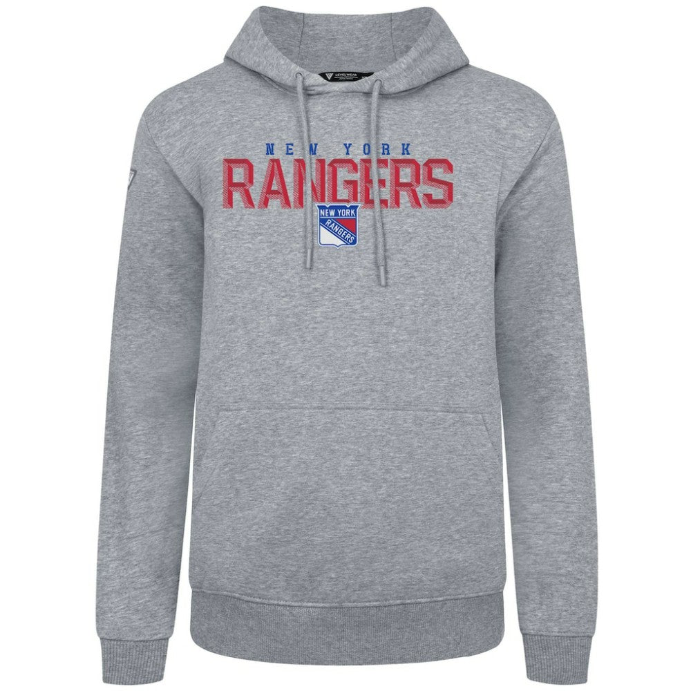 New York Rangers Levelwear Podium Carve Pullover Hoodie