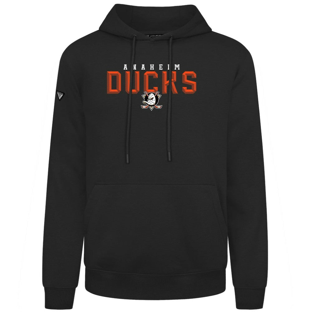Anaheim Ducks Levelwear Podium Carve Pullover Hoodie