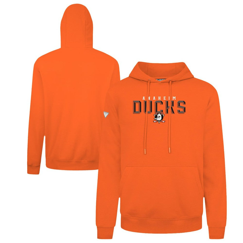 Anaheim Ducks Levelwear Podium Carve Pullover Hoodie