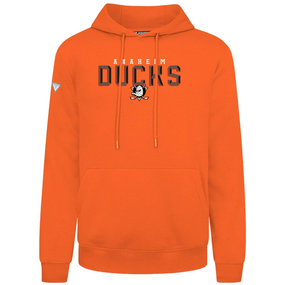Anaheim Ducks Levelwear Podium Carve Pullover Hoodie