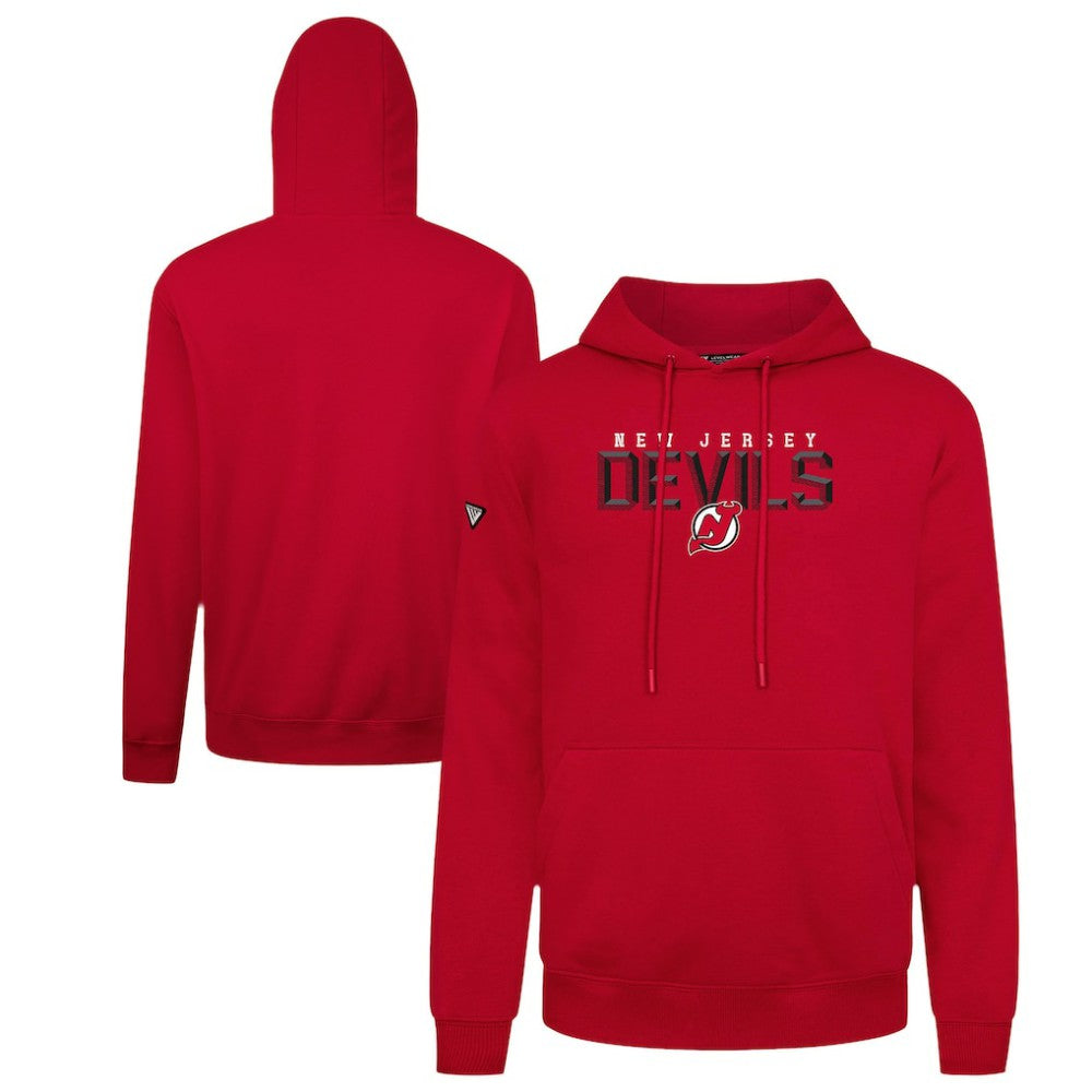 New Jersey Devils Levelwear Podium Carve Pullover Hoodie