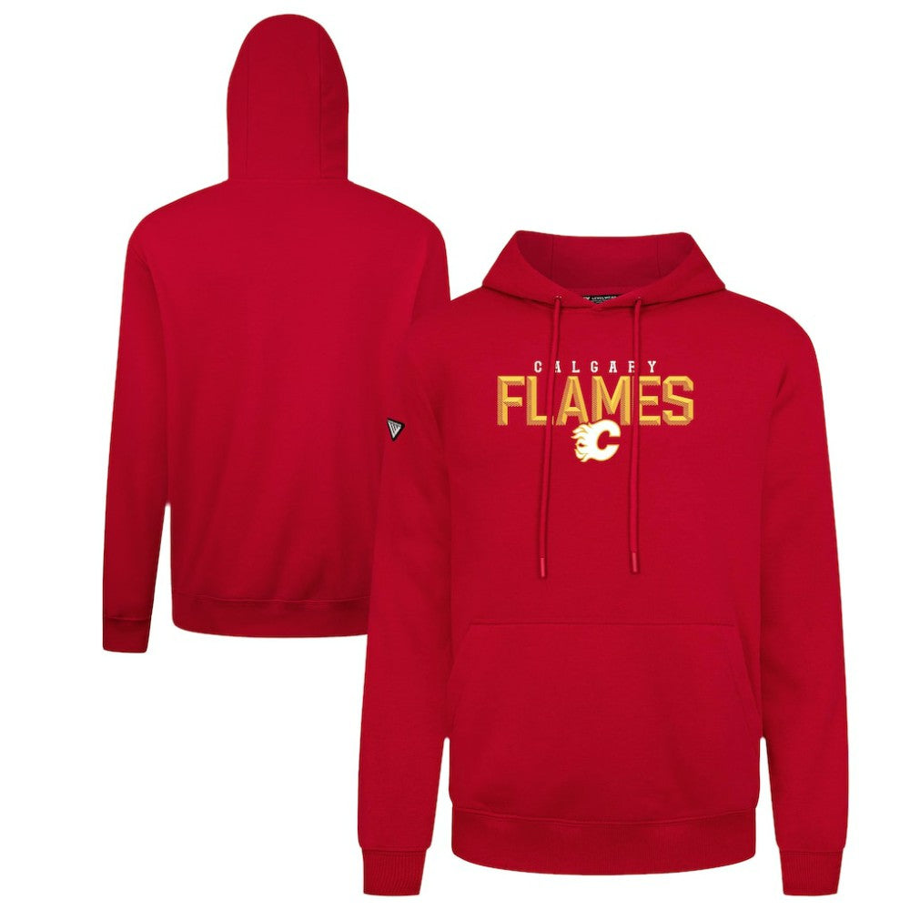 Calgary Flames Levelwear Podium Carve Pullover Hoodie