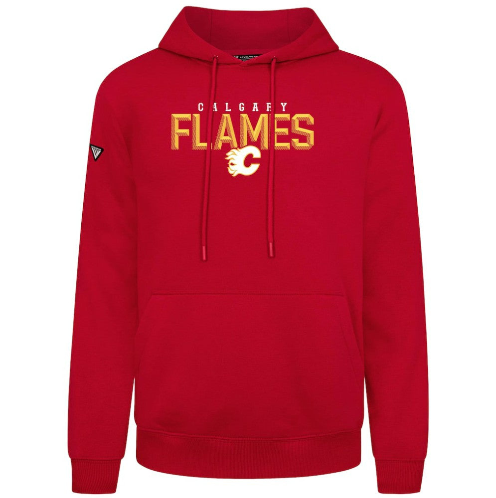 Calgary Flames Levelwear Podium Carve Pullover Hoodie