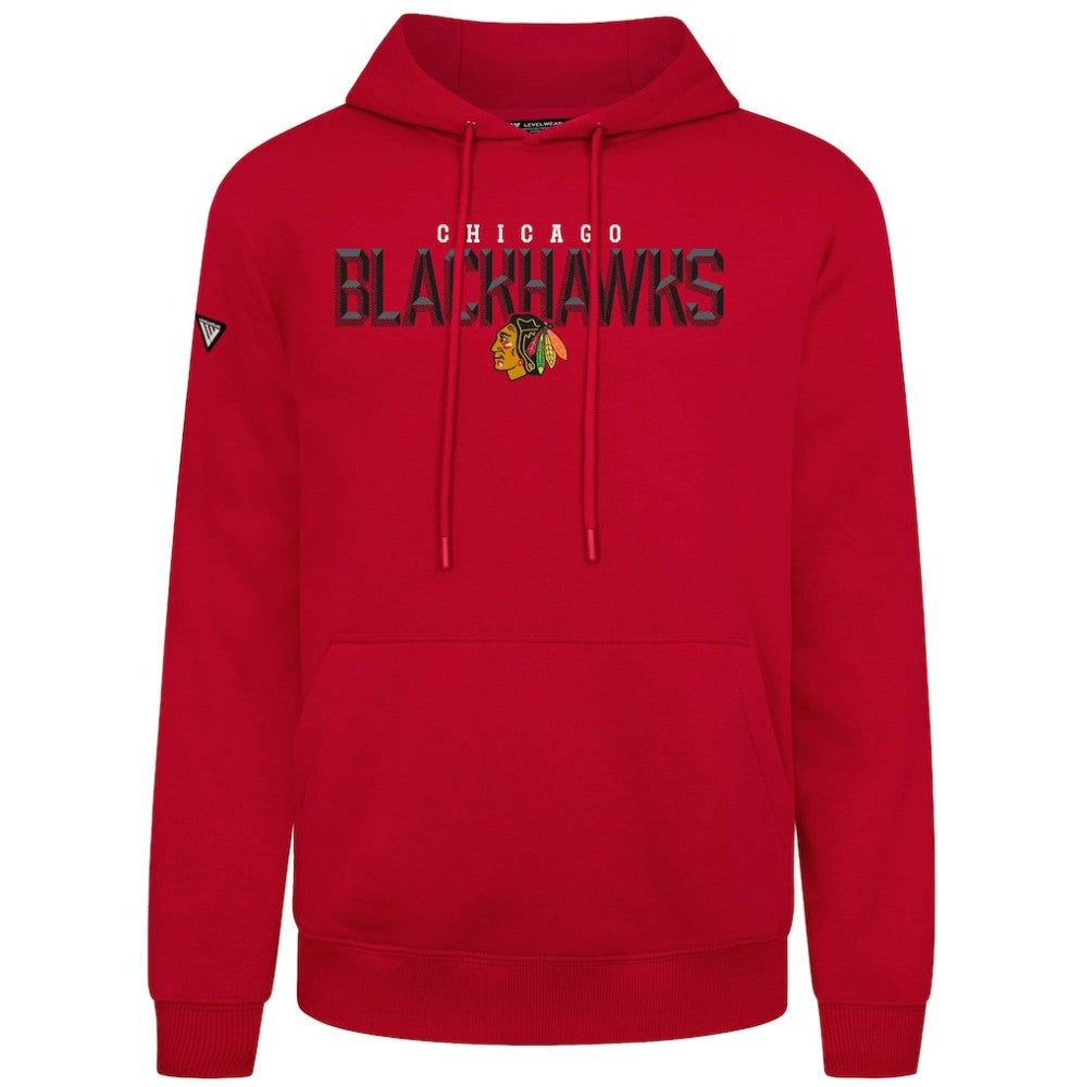 Chicago Blackhawks Levelwear Podium Carve Pullover Hoodie