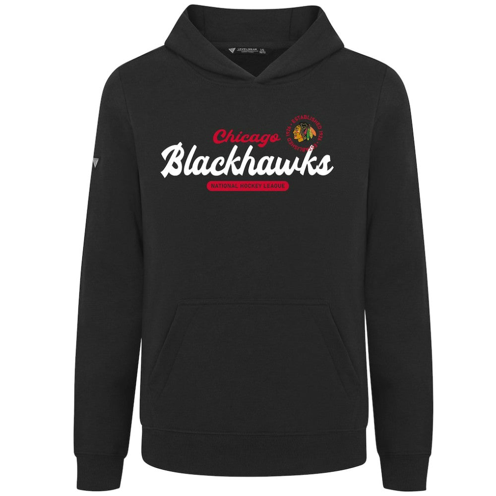 Chicago Blackhawks Levelwear Youth Podium Monument Pullover Hoodie