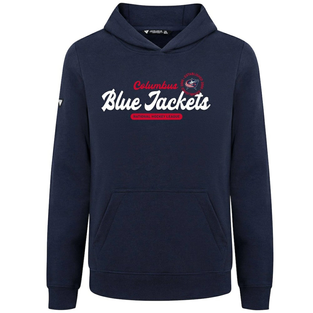 Columbus Blue Jackets Levelwear Youth Podium Monument Pullover Hoodie