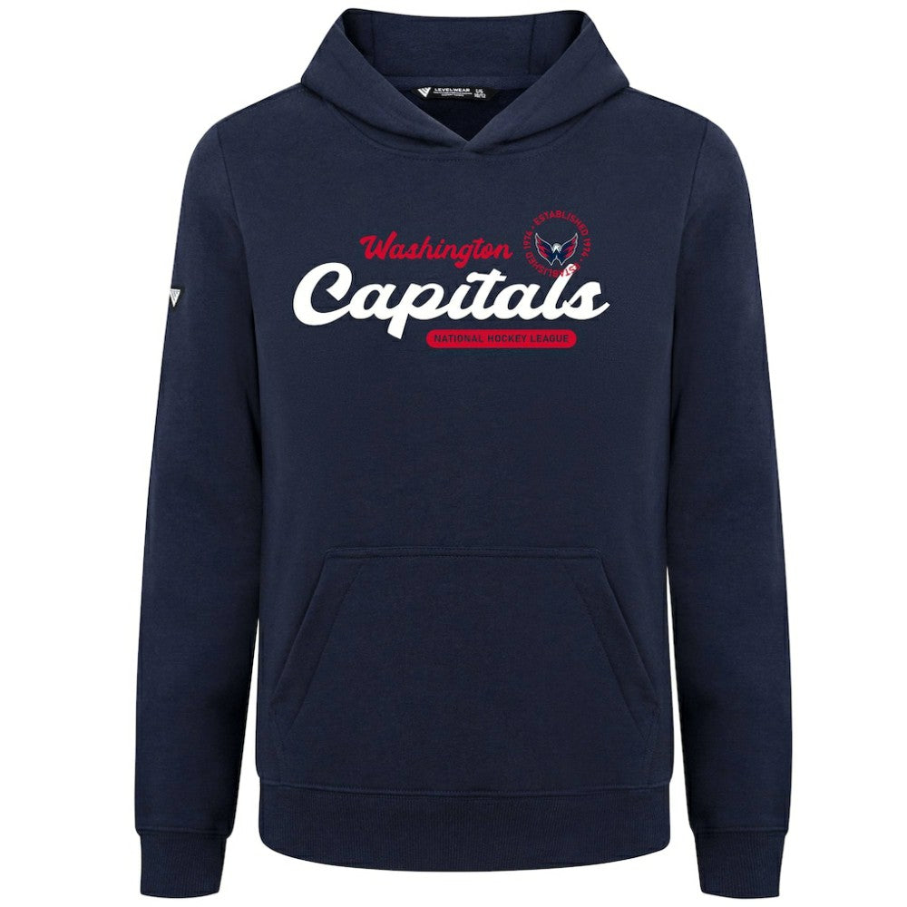 Washington Capitals Levelwear Youth Podium Monument Pullover Hoodie